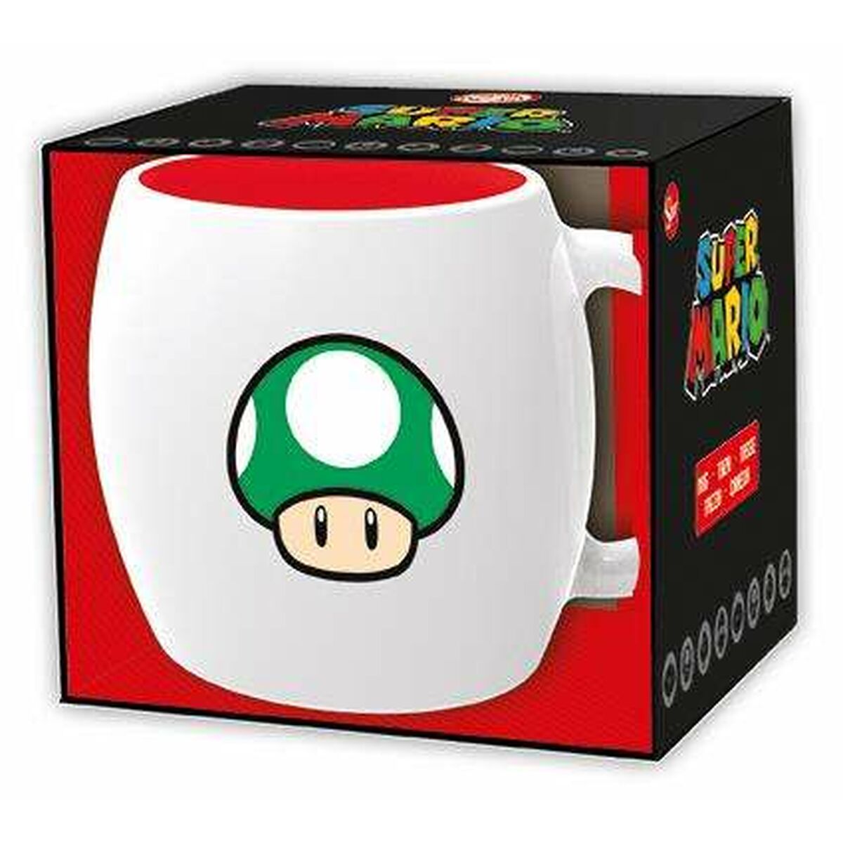 Csésze Dobozzal Super Mario 1-UP Kerámia 360 ml